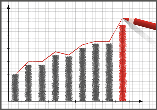 graph showing upward trend